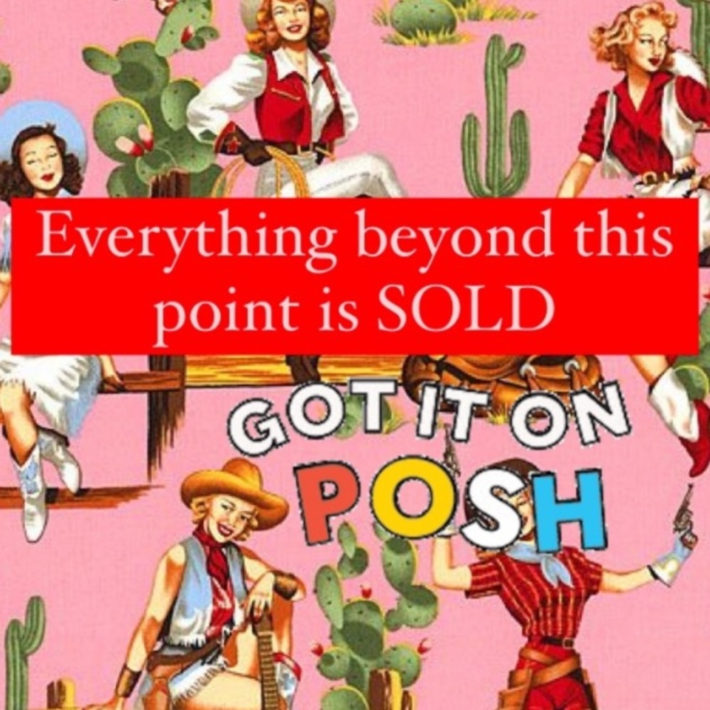 Everything beyond this point is sold